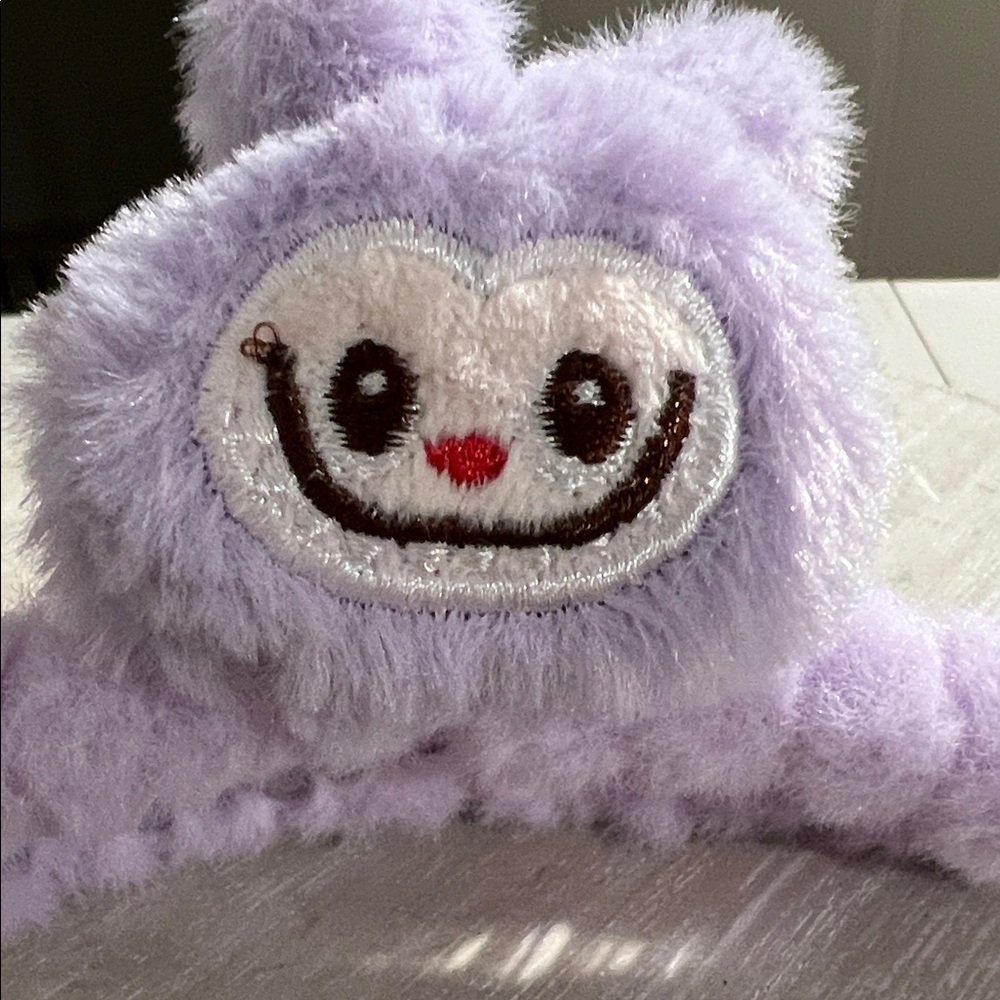 Source Unknown Purple Fuzzy Kids Headband